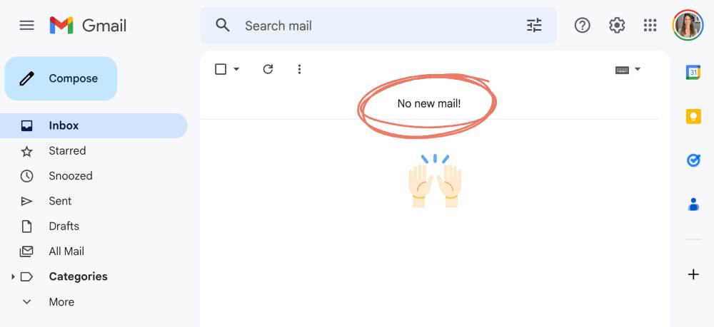 inbox zero example